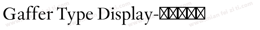 Gaffer Type Display字体转换